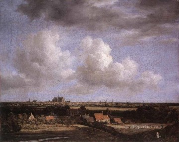 ヤコブ・ファン・ロイスダール Painting - ハーレムを望む風景 ジェイコブ・アイザックゾーン・ファン・ロイスダール